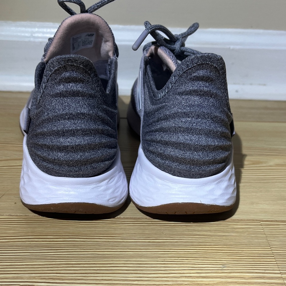 New Balance Charcoal and White Running Shoes - Picture 3 of 6